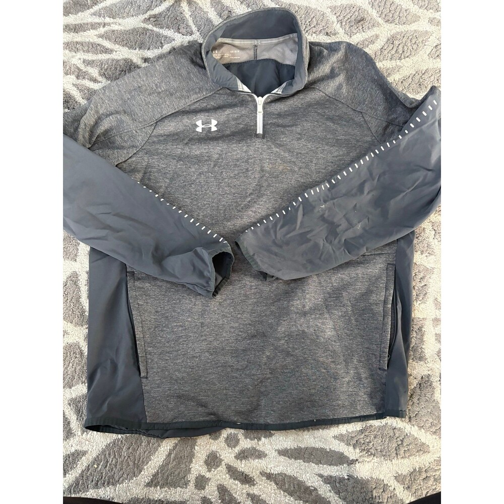 Heather Gray Under Armor Quarter Zip Pullover